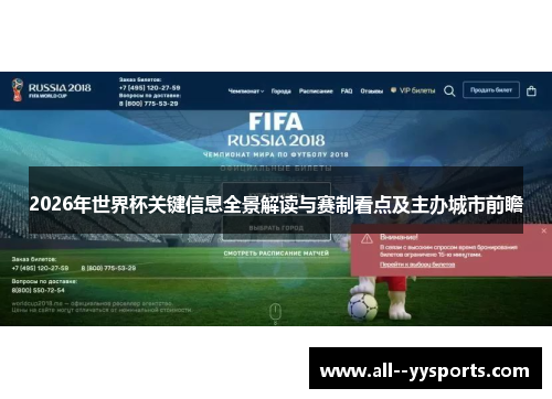 2026年世界杯关键信息全景解读与赛制看点及主办城市前瞻